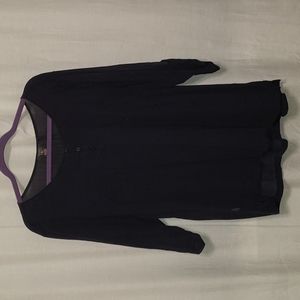 Navy blue shear blouse